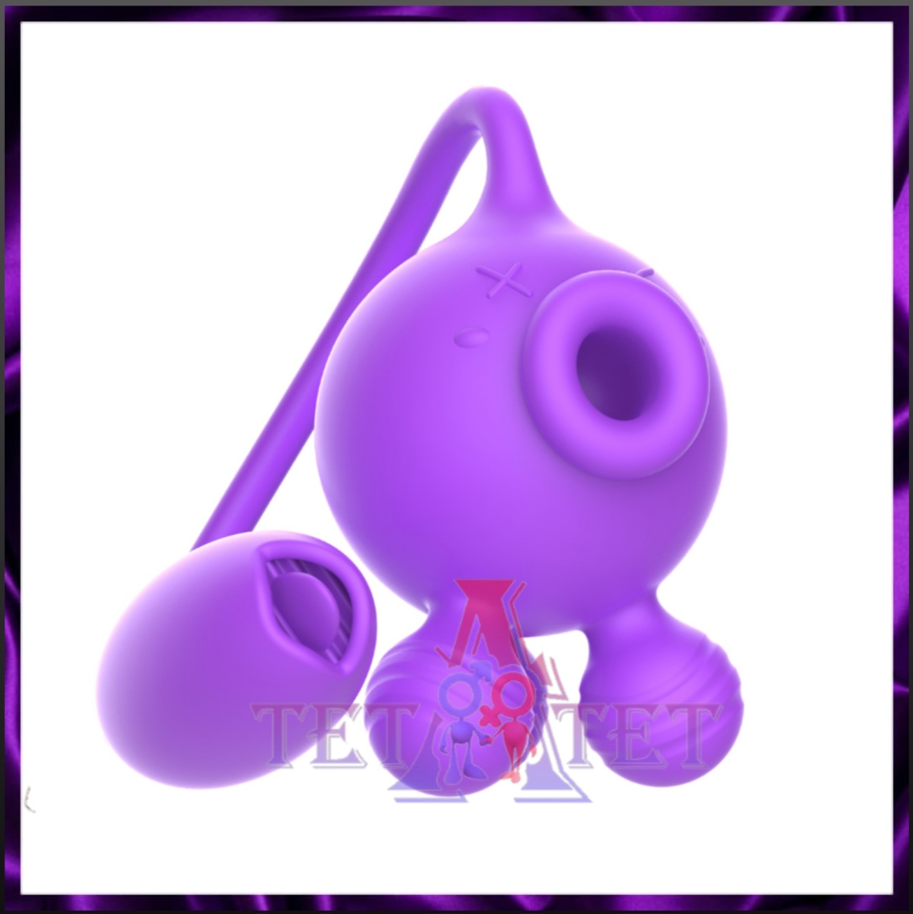 Вакуумный стимулятор с вибрацией и двойным воздействием